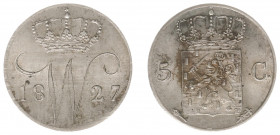 Koninkrijk NL Willem I (1815-1840) - 5 Cent 1827 U (Sch. 317) - XF/UNC