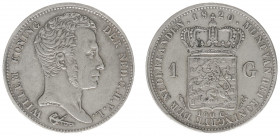 Koninkrijk NL Willem I (1815-1840) - 1 Gulden 1820 U (Sch. 260) - cleaned - VF