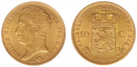 Koninkrijk NL Willem I (1815-1840) - 10 Gulden 1824 B (Sch. 190) - Goud - PR-