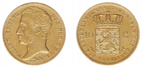 Koninkrijk NL Willem I (1815-1840) - 10 Gulden 1839 (Sch. 188) - Gold - good XF, small scratches
