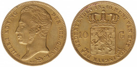 Koninkrijk NL Willem I (1815-1840) - 10 Gulden 1840 (Sch. 189) - gold - good XF