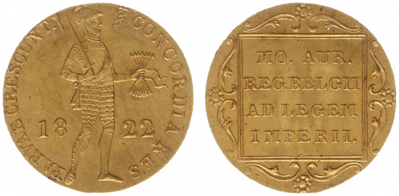 Koninkrijk NL Willem I (1815-1840) - Gouden Dukaat 1822 U (Sch. 209/R) - XF, rar...
