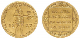 Koninkrijk NL Willem I (1815-1840) - Gouden Dukaat 1827 B (cf. Sch. 228) - restrike - VF/XF