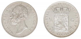 Koninkrijk NL Willem II (1840-1849) - ½ Gulden 1848/7 OVERDATE (Sch. -) - XF/UNC