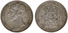 Koninkrijk NL Willem II (1840-1849) - 1 Gulden 1848 (Sch. 526) - XF