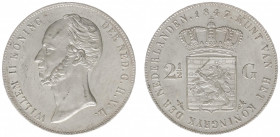 Koninkrijk NL Willem II (1840-1849) - 2½ Gulden 1847 (Sch. 514) - a.UNC