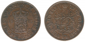 Nederlands-Indië - Nederlands-Indisch Gouvernement (1816-1949) - 2½ Cent 1915 (Scho. 873) - residu - XF/UNC