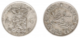 Nederlands-Indië - Nederlands-Indisch Gouvernement (1816-1949) - 1/10 Gulden 1893 (Scho. 827) - a.UNC