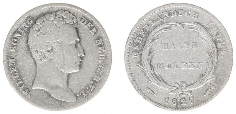 Nederlands-Indië - Nederlands-Indisch Gouvernement (1816-1949) - ½ Gulden 1827 (...