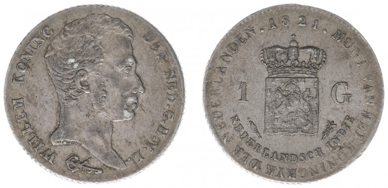 Nederlands-Indië - Nederlands-Indisch Gouvernement (1816-1949) - 1 Gulden 1821 (...