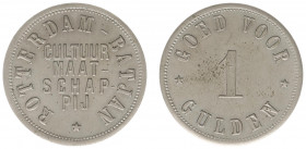 Plantagegeld / Plantation tokens - Rotterdam Batjan Maatschappij - 1 Gulden 1888 - 1911 (LaBe 180 / LaWe 241 / Scho. 1022) - Obv. Cultuur - Maat - sch...