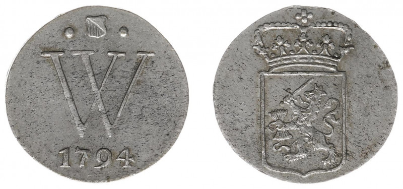 Nederlands West-Indië - 2 Stuiver 1794 (Scho. 1356) - mintage: 30.018 ex - a.XF