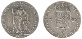 Nederlands West-Indië - ¼ Gulden 1794 (Scho. 1355) - VF+