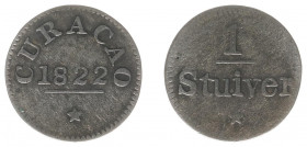 Curaçao - 1 Stuiver 1822 (Scho. 1390) - VF