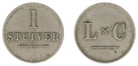 Curaçao - 1 Stuiver ND (ca. 1880) - 'LxC' (Leyba & Co) (Scho. 1410) - Private issue - VF