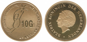 Nederlandse Antillen - 10 Gulden 2005 'Jubileummunt' - Goud - Proof