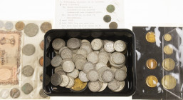 Lot with mainly silver Guldens en Rijksdaalders Juliana, added some other coins