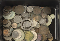 Box with various coins Netherlands incl. euros