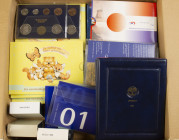 Box with products KNM a.w. FDC-sets and silver medals