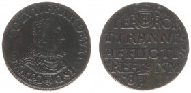 Rekenpenningen / Jetons - Collectie Frans Peters - 1583 - Rekenpenning 'Gelderland accepteert Anjou als gouverneur' (Dugn.2931, vLoonI.329, Tas193) - ...