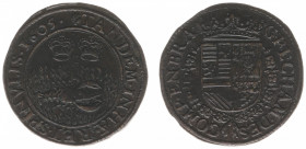 Rekenpenningen / Jetons - Collectie Frans Peters - 1605 - Rekenpenning Antwerpen 'Capitulatie van Oostende' (Dugn.3595, vOrden1084, Tas381) - VZ Zeekr...