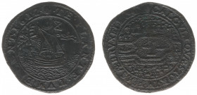 Rekenpenningen / Jetons - Collectie Frans Peters - 1612 - Rekenpenning Antwerpen 'Administratie van het kanaal van Brussel' (Dugn.3684, vOrden1113) - ...
