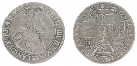 Rekenpenningen / Jetons - Collectie Frans Peters - 1624 - Rekenpenning Brussel 'De staten van Brabant' (Dugn.3808, vOrden1168) - VZ Buste Philips IV n...