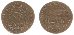 Rekenpenningen / Jetons - Collectie Frans Peters - 1632 - Rekenpenning Brussel 'Balthazar de Lauretten' (Dugn.3878, vOrden1204, Tas491) - VZ Sierlijke...
