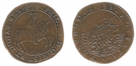 Rekenpenningen / Jetons - Collectie Frans Peters - 1638 - Rekenpenning Brussel 'Succes Spanjaarden bij Kallo' (Dugn.3929, vLoonII.243.1, Tas509) - VZ ...