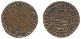 Rekenpenningen / Jetons - Collectie Frans Peters - 1645 - Rekenpenning Antwerpen 'Bureau des Finances' (Dugn.3995, vOrden1244, Tas527) - VZ Philips IV...