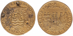 Rekenpenningen / Jetons - Divers - 1589 - Rekenpenning Middelburg '1e Verjaardag Ondergang van de Spaanse Armada' (Dugn.3229, vLoonI.394.1, Tas258) - ...