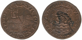 Rekenpenningen / Jetons - Divers - 1599 - Rekenpenning Middelburg 'Weerstand Maurits tegen Mendoza in Bommelerwaard' (Dugn.3470, vLoonI.530, Tas338) -...