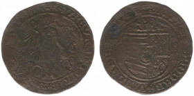Rekenpenningen / Jetons - Divers - ca. 1490-1550 - Rekenpenning Vlaanderen 'Venus penny jeton' (Groen.60ff) - VZ Wapen Philips de Schone / KZ Naakte v...