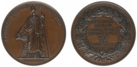 Historiepenningen - 1830 - Medal 'Op de Wijsheid van Willem I' by J. Braemt (Dirks344) - Obv. Minerva next to altar / Rev. Seven lines of tekst within...