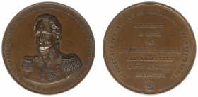 Historiepenningen - 1832 - Medal 'Citadel van Antwerpen heldhaftig verdedigd door Chassé' by D. van der Kellen (Dirks462, Bax101) - Obv. Bust partly t...