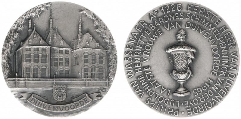 Historiepenningen - 1965 - Medal 'Huis Duivenvoorde' - Obv. Front view / Rev. Va...