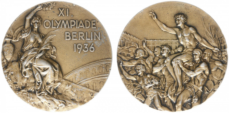 Olympische Spelen - 1936 - Winners medal for the 1936 Olympics in Berlin by G. C...