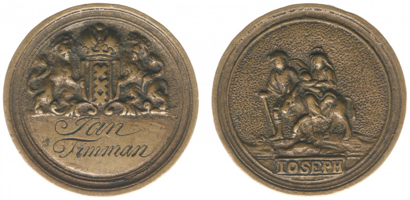 Gildepenningen - Amsterdam 1788 - Medal 'Sint Jozefs of Timmermansgilde te Amste...