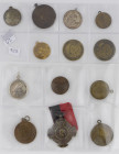 Netherlands - Lot of 13 inauguration medals Wilhelmina 1898