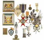 Netherlands - Collection early walking club medals and other prices e.g. pottery tiles