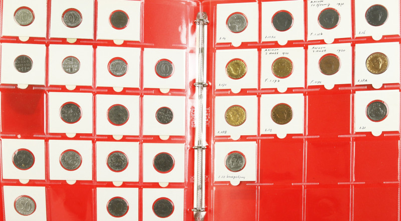 World - German emergency coins - Aachen 29x incl. trial & varieties e.g. Funck 1...