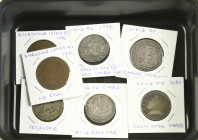 World - Lot with 5 silver and 2 copper French jetons