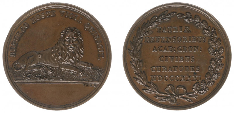 Medailles en onderscheidingen - Nederland - 1831 - Medal 'Erepenning der Groning...