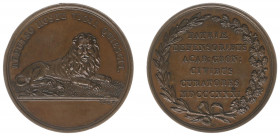 Medailles en onderscheidingen - Nederland - 1831 - Medal 'Erepenning der Groninger en Franeker Flankeurs, curatorenpenning' - bronze collectors emissi...
