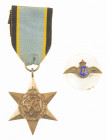 Medailles en onderscheidingen - Engeland - WWII, Air Crew Europe Star, unnamed as issued. Added RAF sweetheart brooch