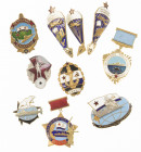 Medailles en onderscheidingen in lots - World - Soviet-Union, small collection of ten military badges