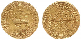 Hertogdom Brabant - Johanna en Wenceslaus (1355-1383) - Gouden Lam of Mouton d'or z.j. (1357-1371) Vilvoorde (W. 387 / Fr. 8 / Delm. 43) - 4.57 gram -...