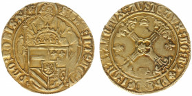 Hertogdom Brabant / Antwerpen - Philips de Schone (1482-1506) - Philippusgoudgulden ND (1500-1506) (vGH 115-1b / Delm. 86 / Vanhoudt 147) - Obv. Saint...