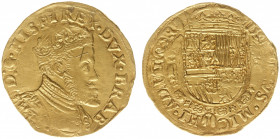 Hertogdom Brabant / Antwerpen - Philips II (1555-1598) - Gouden Reaal ND (1560-1567) without title of England (vGH 206-1d / Delm. 112 / Vanhoudt 261/R...