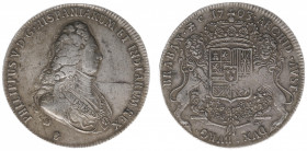 Hertogdom Brabant / Antwerpen - Philips V (1700-1712) - Dukaton 1703 (vGH 365-1b / Delm. 354b / Vanhoudt 736) - Obv. Bust king in high relief / Rev. 2...